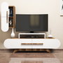 Hanah Home Mueble para TV Rose S - Walnut, White